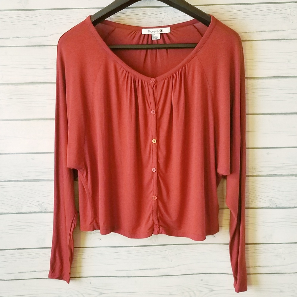 Forever21 | Batwing Cropped Cardigan (A51)